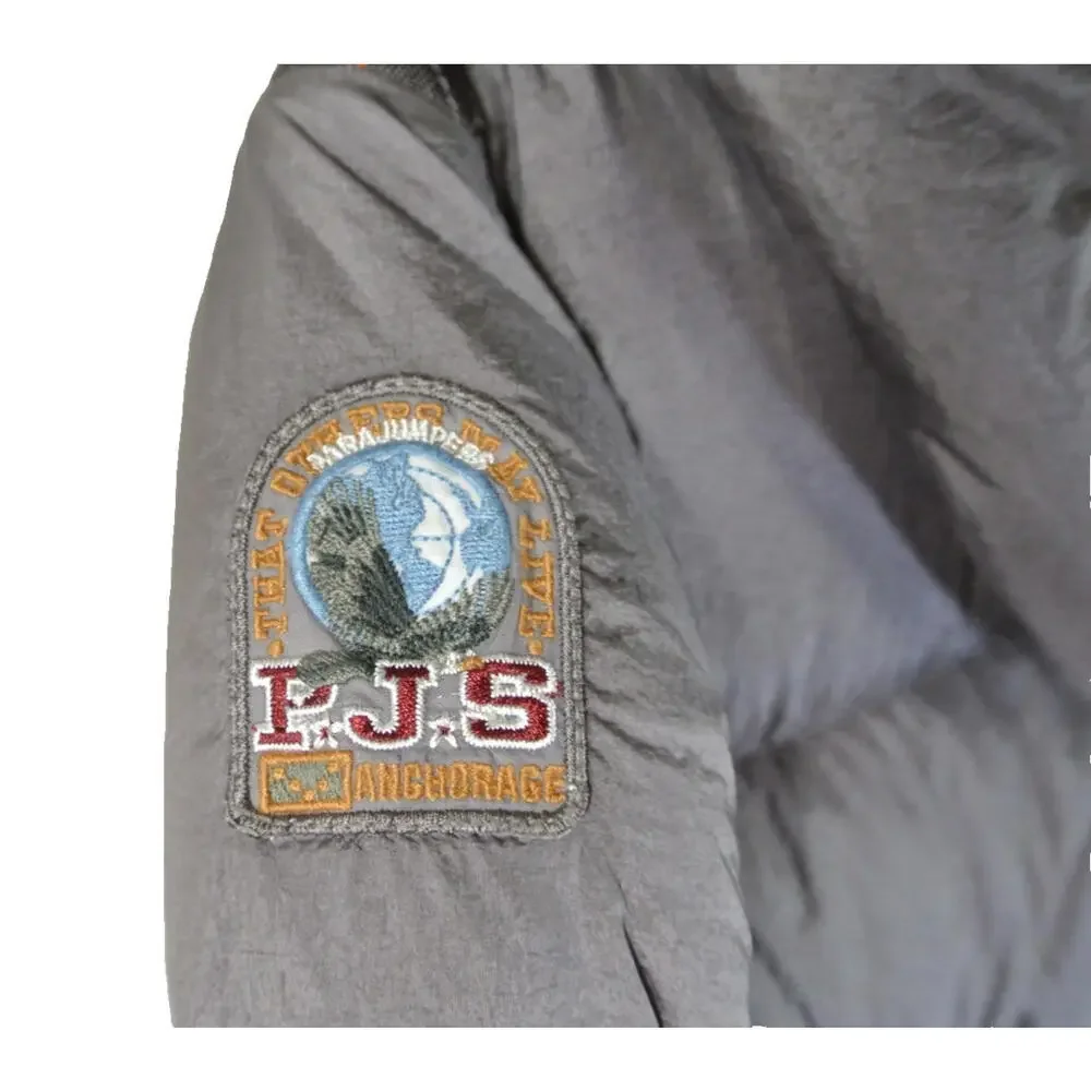 NEW, Parajumpers MARION - HOODED DOWN JACKET in Gray Size XL #DC512 - Picture 5 of 9